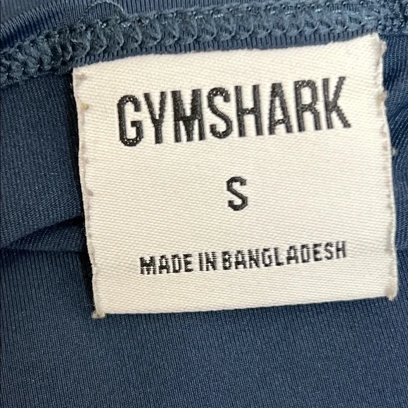 SOLD IN STORE Gymshark Navy Blue Strappy Athletic Tank Top | Built-In Support - Picture 4 of 7